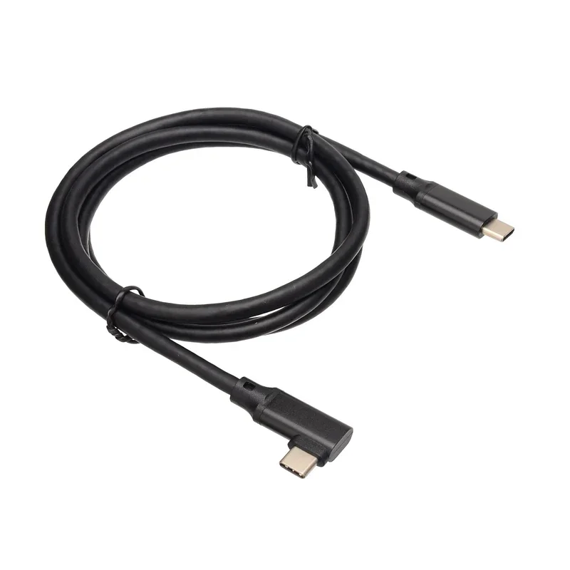 USB C에서 C타입 데이터 케이블, 90 도 각도 VR 링크, USB 3.2 3.1 Gen2, 20Gbps, 4K @ 60Hz, 100W PD, 0.2m/0.5m/1m/2m/3m 고속 충전 코드