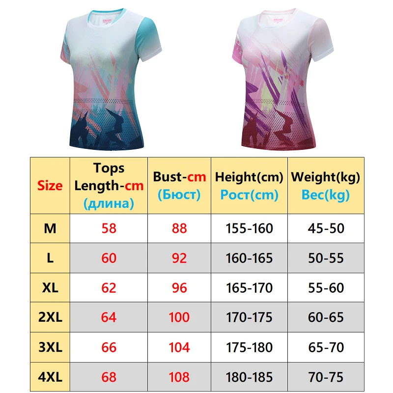 Badminton Jersey Tennis Shirts Outdoor Sports O Neck Table Tennis Shirt Women Running Training Short sleeves Team Uniform