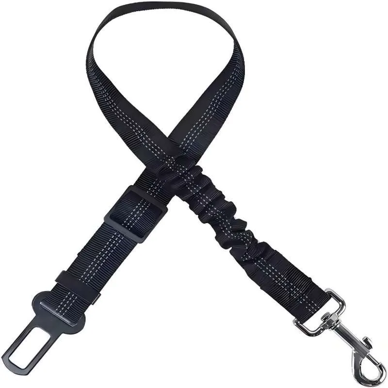 Nylon Dog Seat Belt Adjustable Reflective Durable Car Safety Rope