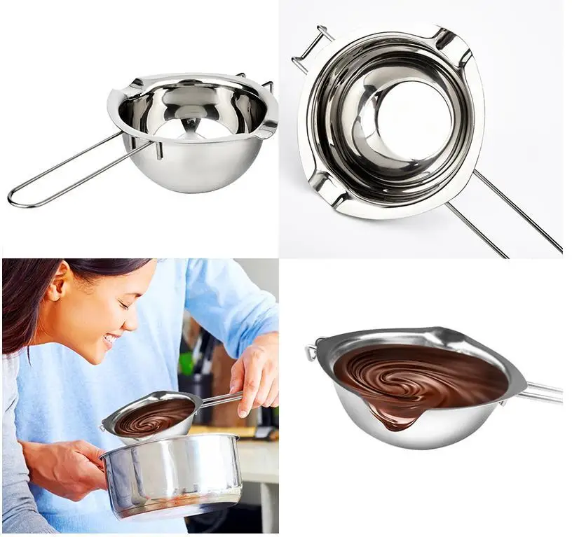 Non-stick Long Handle Wax Melting Pot Stainless Steel Pot DIY Scented Candle Soap Chocolate Butter Handmade Soap Tool
