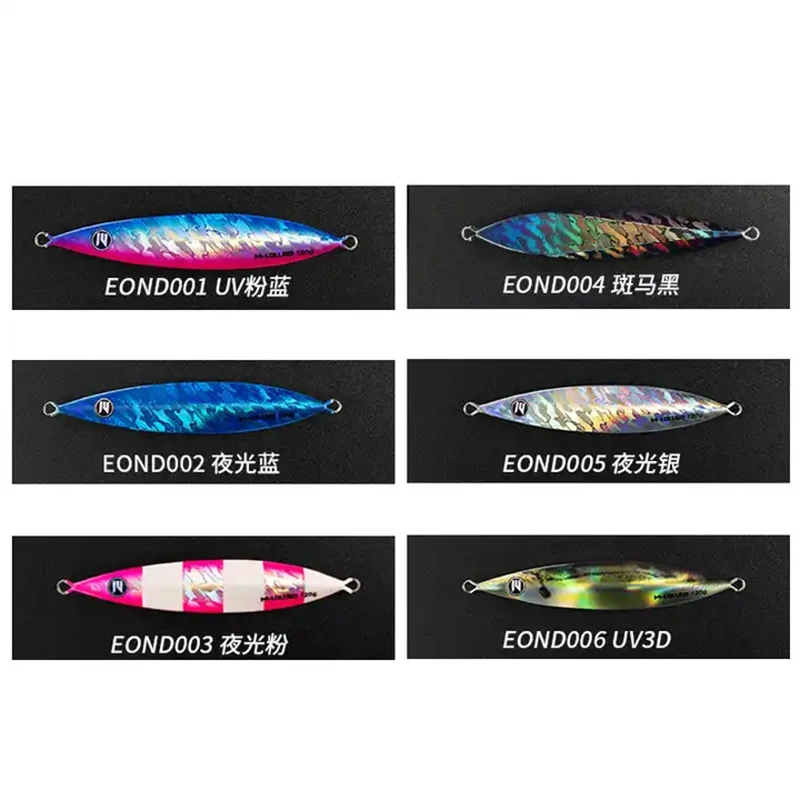 Ecooda Online E series M-lolligo Slow Pitch Jigs Lure 60g/80g/120g/160g/200g/360g Saltwater Fishing Jigging Lure Metal