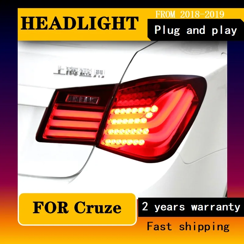 

Car Styling for Chevrolet Cruze Taillights 2009-2014 Cruze Tail lLamp Rear LED DRL Turn Signal Fog Brake Light