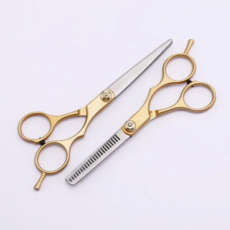 Stainless Steel Scissors for Hair Thinning and Cutting Clipper 6 Inches Hairdressing Products Haircut Trim Hairs Cutting Barber muslady 5 5 inches mini steel tongue drum 8 notes c key handpan drum