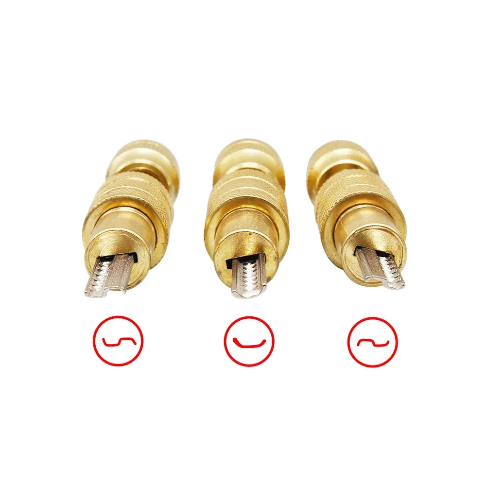 Locksmith Tools Two-Row Semi Circle Keyway 11 Pins Dimple A.B KABA Spring Loaded Bump Lock