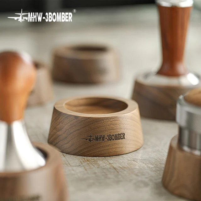 51/53/58 Mm Fa Kávé Kávéfőző Tartó Espresso Tamper Mat Stand Distributor Holder Cafe Tools Kiegészítők Barista Számára
