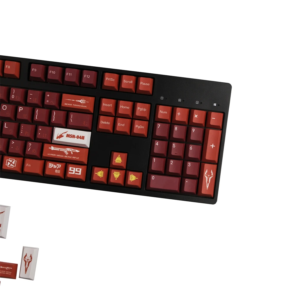 Anime Nightingale Keycaps Inglês Pbt Key Cap Dye-sublimação Cereja Perfil para Teclado Mecânico Interruptor mx 140 Teclas - Imagem 4