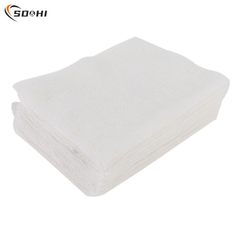 

10pcs 8*10cm Gauze Pad Cotton First Aid Waterproof Wound Dressing Sterile Medical Gauze Pad Wound Care Supplies