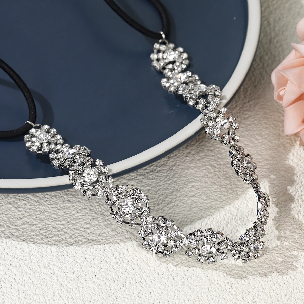 Rhinestone Elastic Hairband Jewellery Headbands Women And Girls Hair Accessories