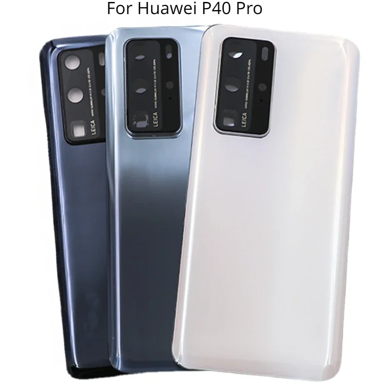 

for huawei P40 P40Pro Battery Back Cover 3D Glass Panel Rear Door P40 Pro Housing Case Camera Frame Lens Replace