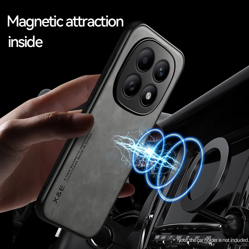 Enhanced Shockproof Phone Case with Magnetic Car Holder Attachment