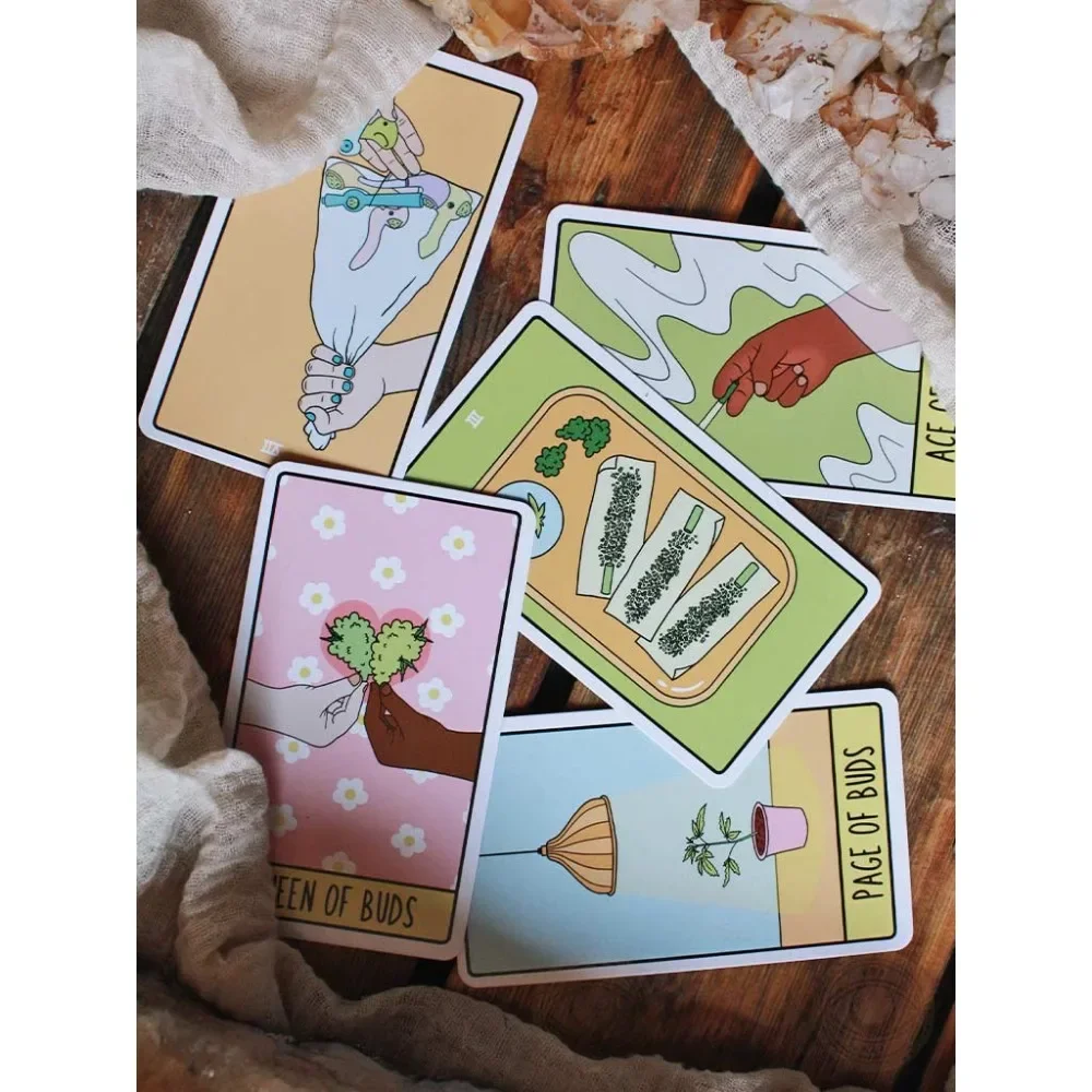 10.3*6cm Pot Tarot Bright and Beautifully Illustrated Tarot Deck 78 Pcs Cards 3