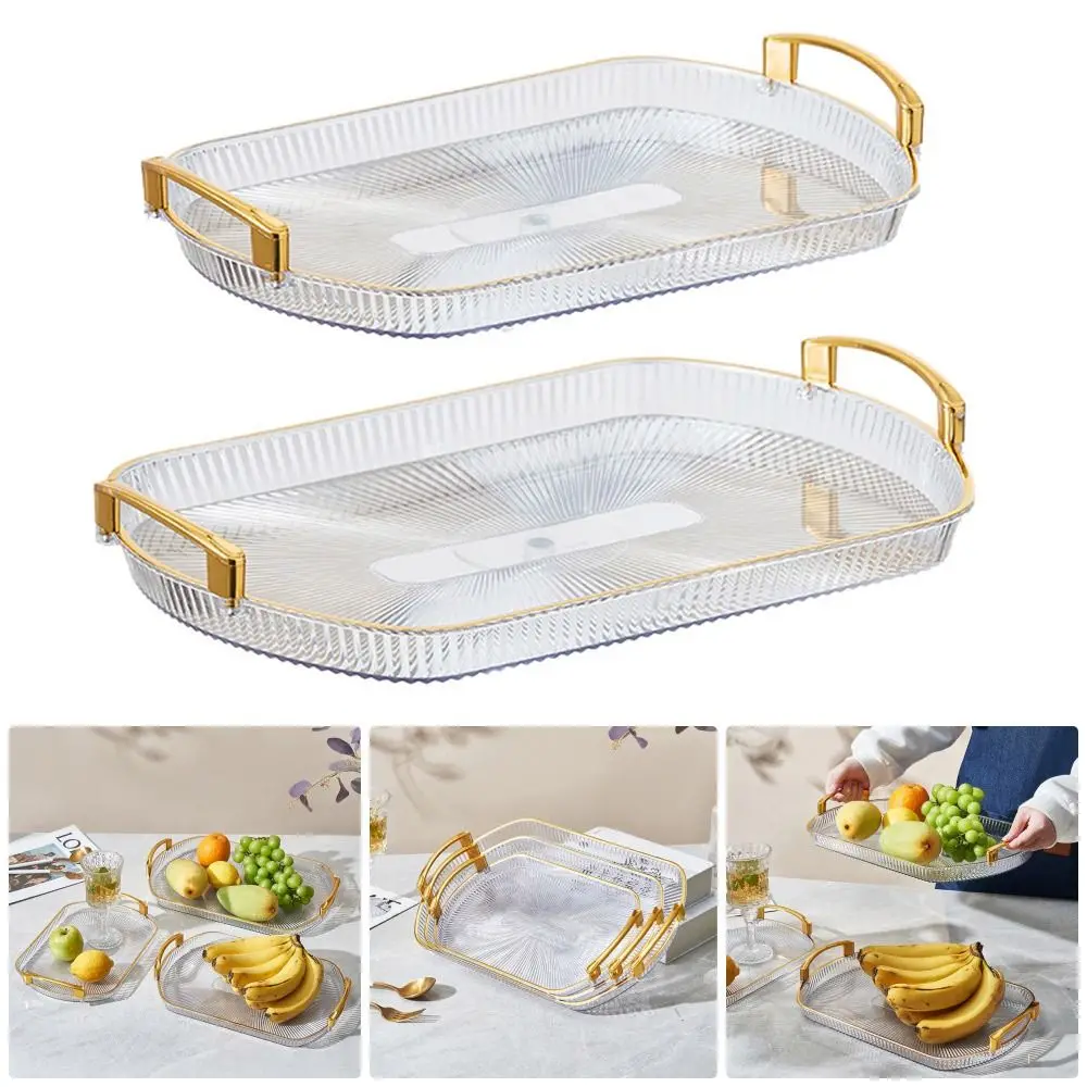 1PC Makeup Tray Serving Tray Desk Organizer Kitchen Home Dining Room Bedroom Office Jewelry Perfume Cosmetics Holders