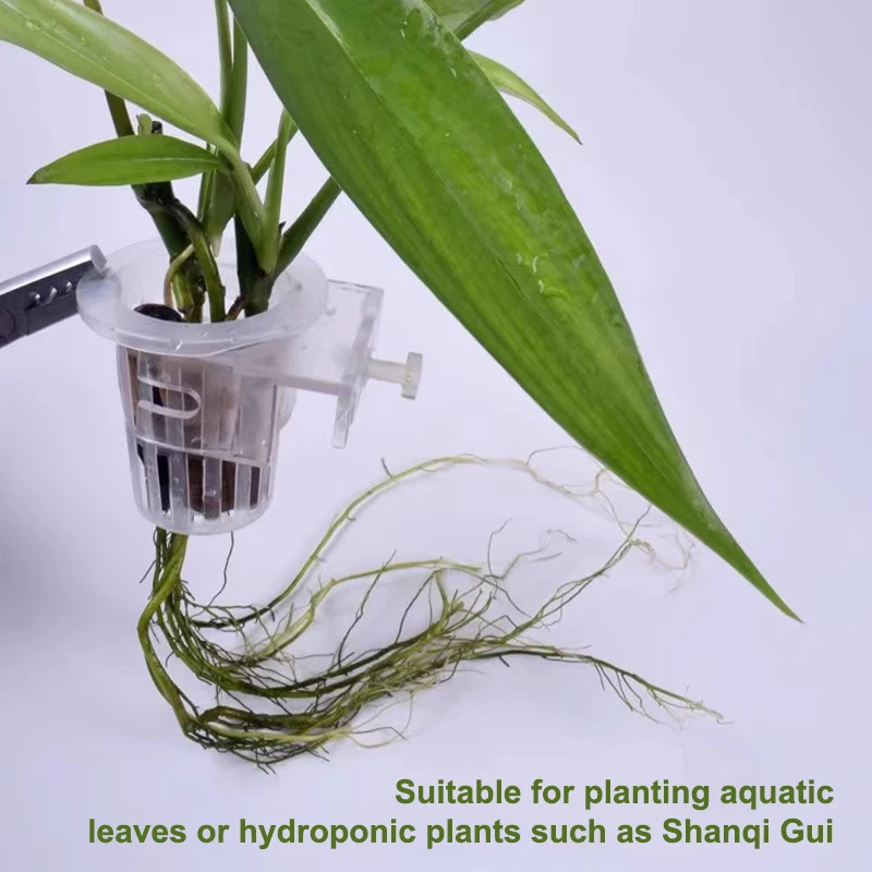 Aquarium Plant Holder Aquatic Plant Pot Hanging Aquatic Planter Fish Tank Holder Aquarium Pot Accessories