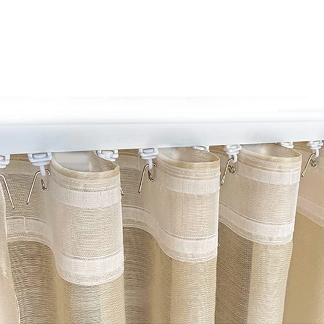 20m Curtain Heading Tape with 160Pc Round Eyelet Rings for Curtain Blinds  Decor