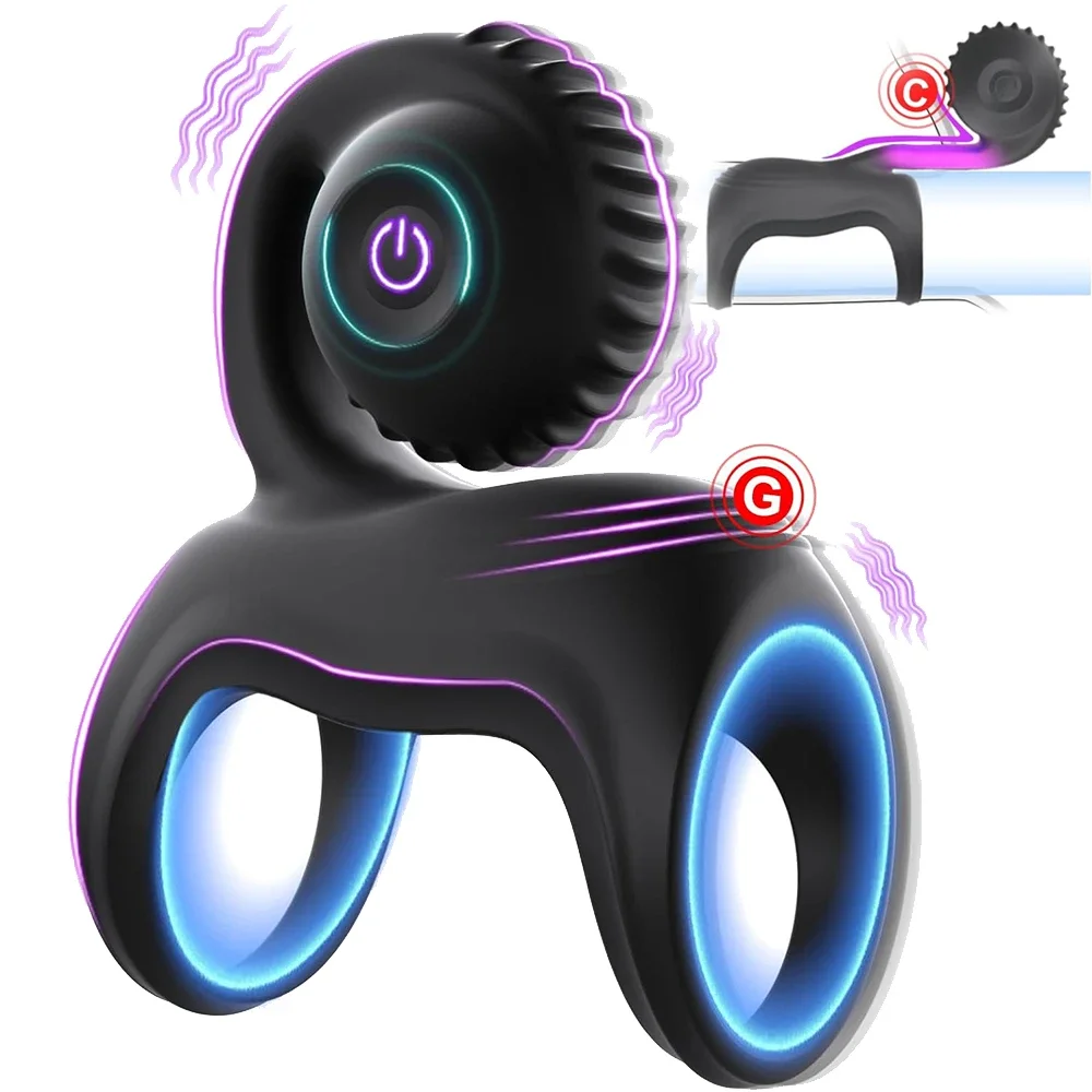 Vibrating Cock Ring Snail Vibe Clitoral Stimulator Penis Ring Sleeve Vibrator Couples Adult Sex Toys for Men Women