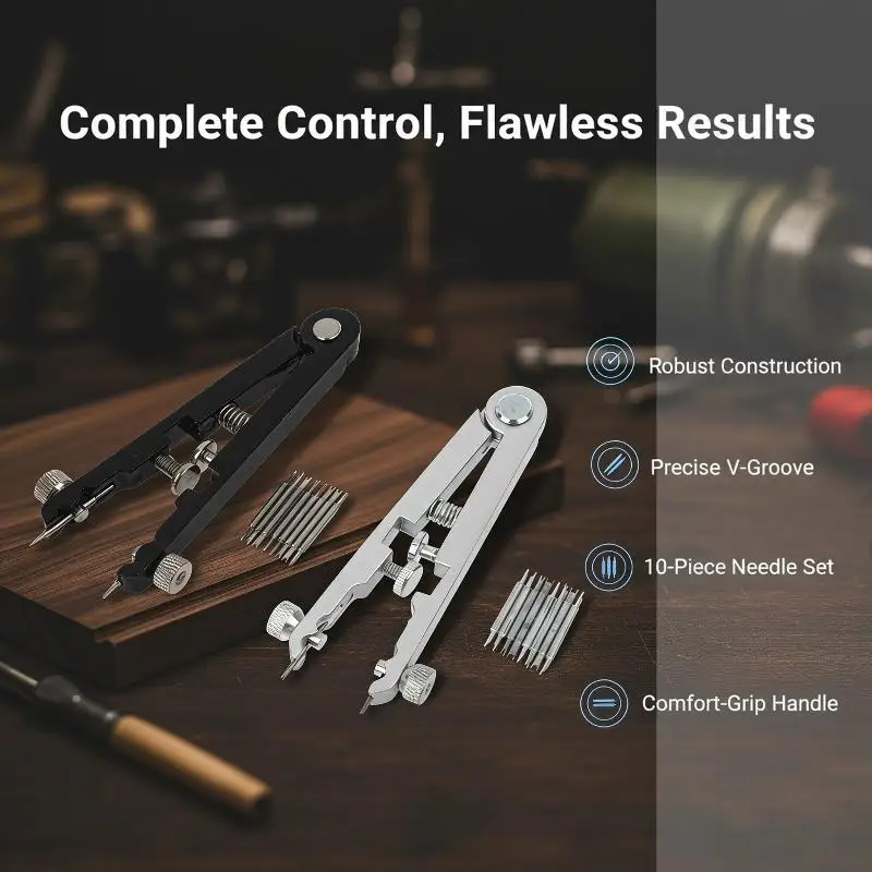 Durable Portable Watch Repair Hand Tool with Replaceable Tips