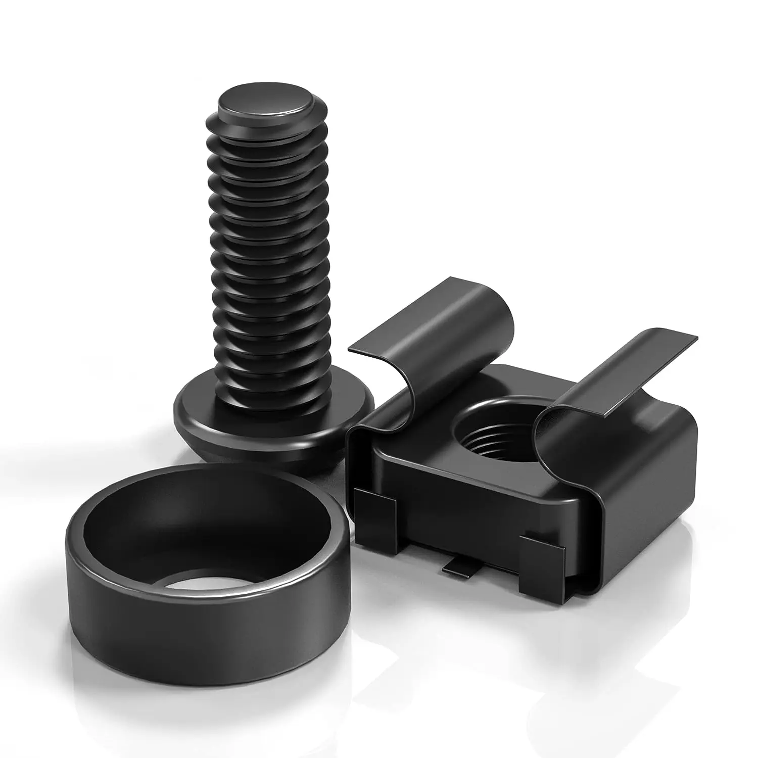 랙 마운트 서버 캐비닛, 랙 마운트 서버 선반, 라우터용 M6 x 16mm 랙 마운트 케이지 너트, 나사 및 와셔 50팩