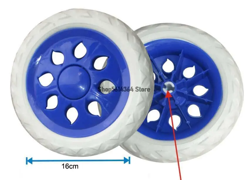 ShoppingCartWheelsTrolleyCasterReplacement65Inch16cmDiameter