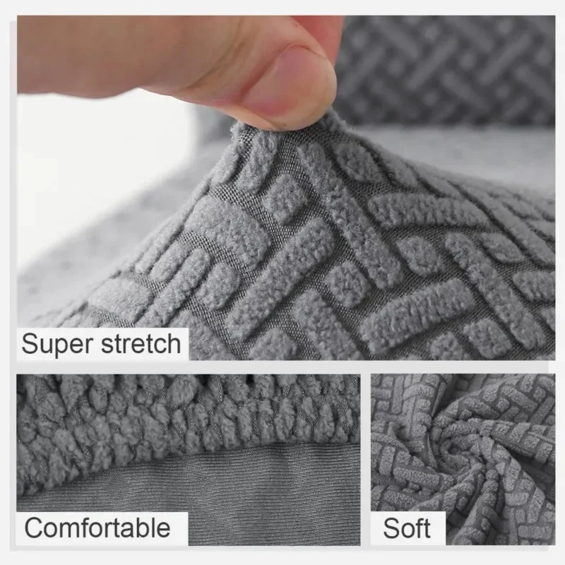 2pcs/set Stretch RV Dinette Cushion Covers Jacquard Elastic Armless Booth Seat Covers RV Camper Car Bench Recreational Vehicle 3