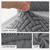 2pcs/set Stretch RV Dinette Cushion Covers Jacquard Elastic Armless Booth Seat Covers RV Camper Car Bench Recreational Vehicle 3