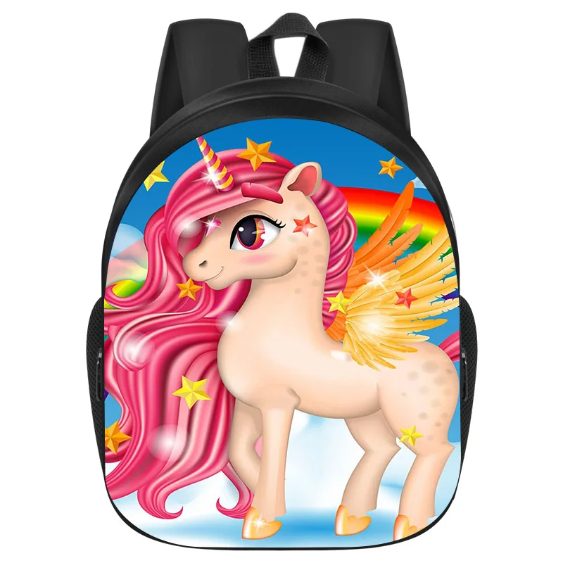 Children Korean Style Fashion Popular Teenagers Backpacks Girl Boy Rainbow Unicorn Schoolbag Primary Middle School Students Bags