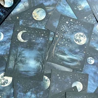 30 sheets lunar starry sky Retro Scrapbooking Material Background Paper Journal Hand Account DIY Creative Stationery Supplies 2
