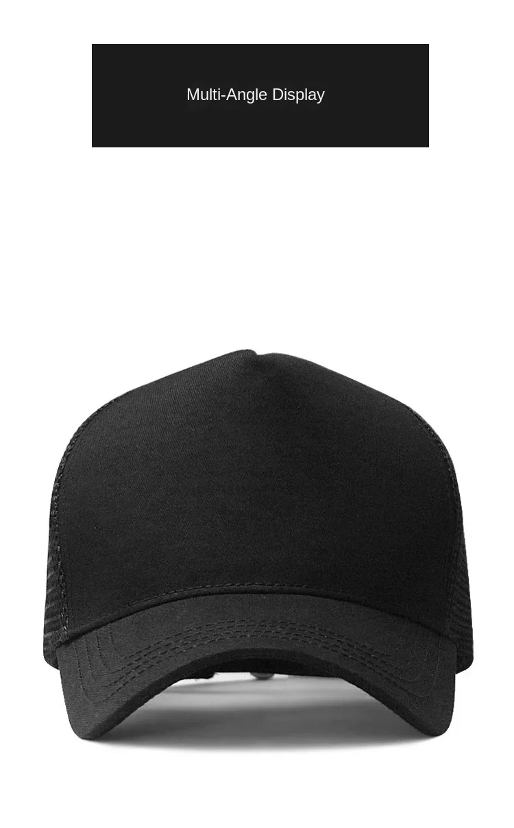 Big Head Man Large Size Mesh Baseball Hats Outdoors Plus Size Sport Caps Dad Oversize Trucker Cap 56-61cm 62-66cm