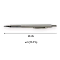 3.0MM Art Painting Pencil Set with Black/Red Leads Stainless Steel Metal Mechanical Pencil Sketch Crafting Automatic Pencils 2B 3