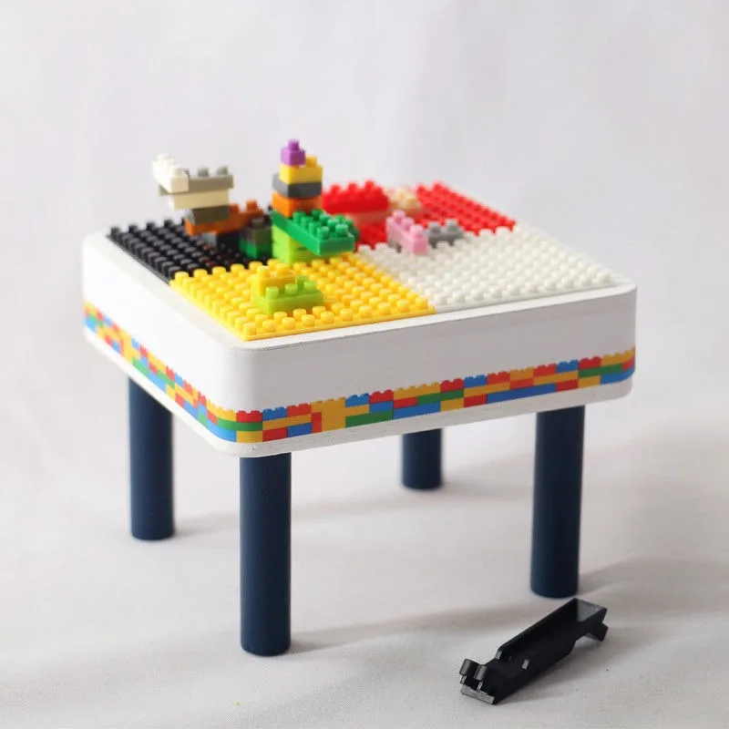 

1PC 1/12 Dollhouse Miniature Building Blocks Table Set Mini Furniture Game Table Model For Doll House Children Room Accessor Toy