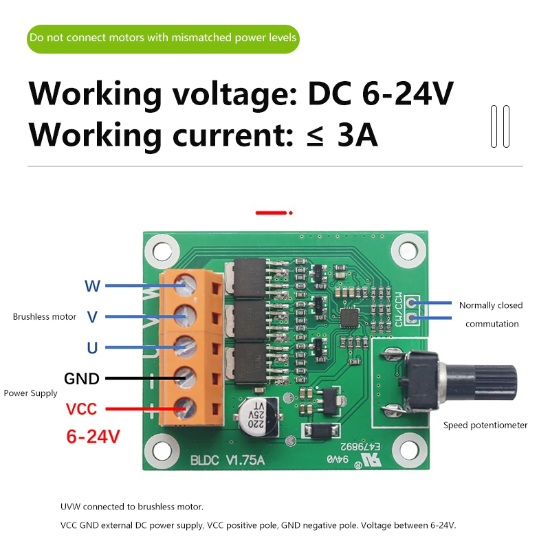 도매 고품질 DC 브러시리스 모터 제어 보드 6V12V24 볼트 CD 드라이브 팬 모터 거버너 DIY 액세서리