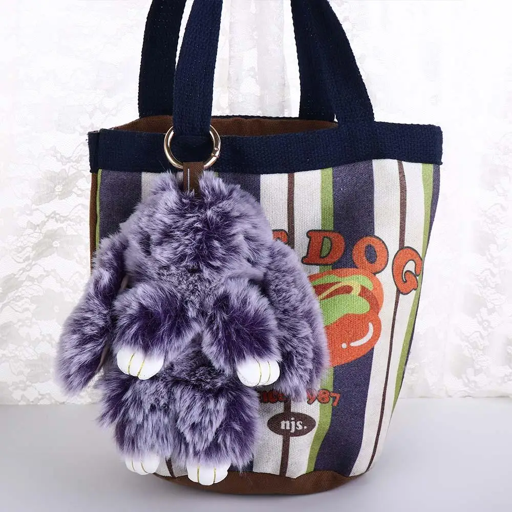 Pendant Plush Toy Bags Pendant Jewelry Ornament Fluffy Toy Doll Plush Bunny Keyring Bunny Keychain Rabbit Fur Keychain