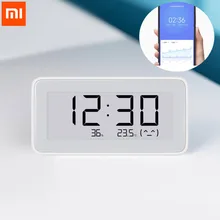 Xiaomi Mijia BT4.0 Wireless Smart Electric Digital clock Indoor Hygrometer Thermometer LCD E-ink Temperature Measuring Tools Mi