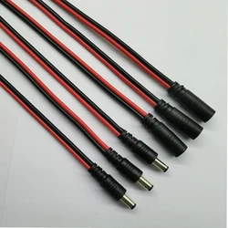 High - Quality 18 AWG Male - Female Power Cable with DC Connector - 30cm, 5A, 2 - Pin Adapter Wire - 1pcs (Male and Famale)