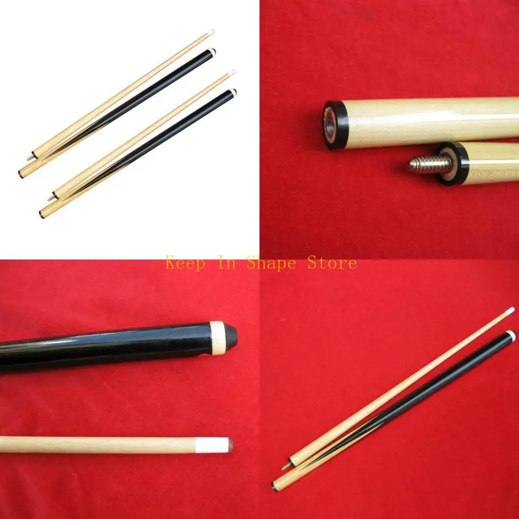 U1JC 2 Pcs 145cm/57inch 미국 스누커 나무 풀 큐 어린이 성인 홈 B..