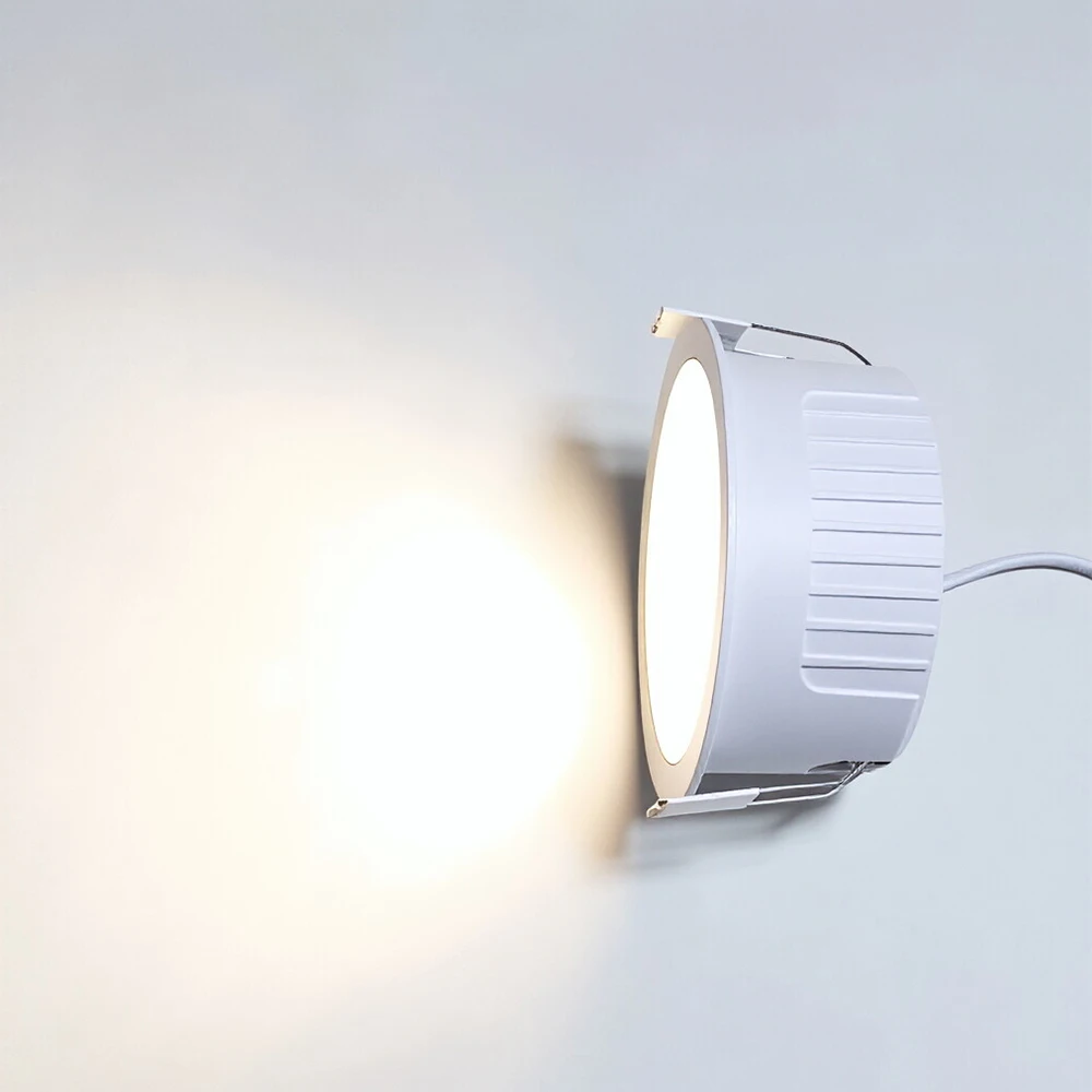 디밍 가능 고효율 LED 내장형 다운라이트 눈부심 방지 AC110V-220V 천장등 가정용 실내 조명