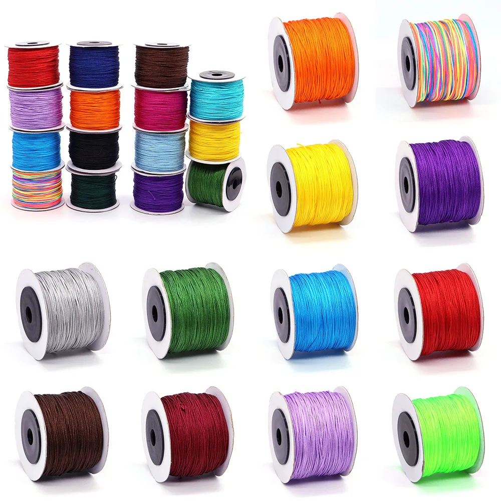 Versatile 0.8mm Nylon Beading Cord for Jewelry and Handicrafts