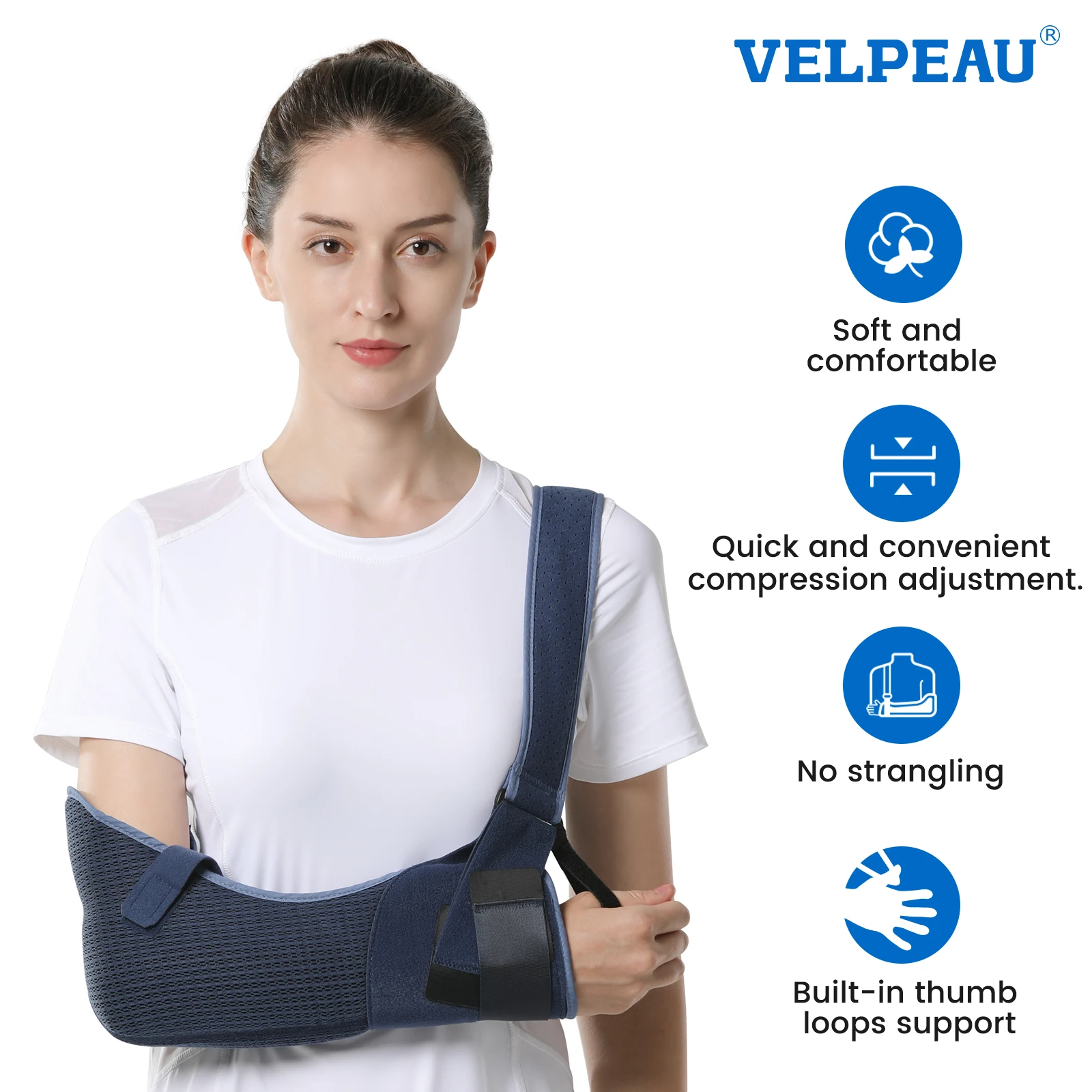 VELPEAU ذراع الرافعة منع الحركة لإصابة الذراع أو خلع الكفة الدورانية ...