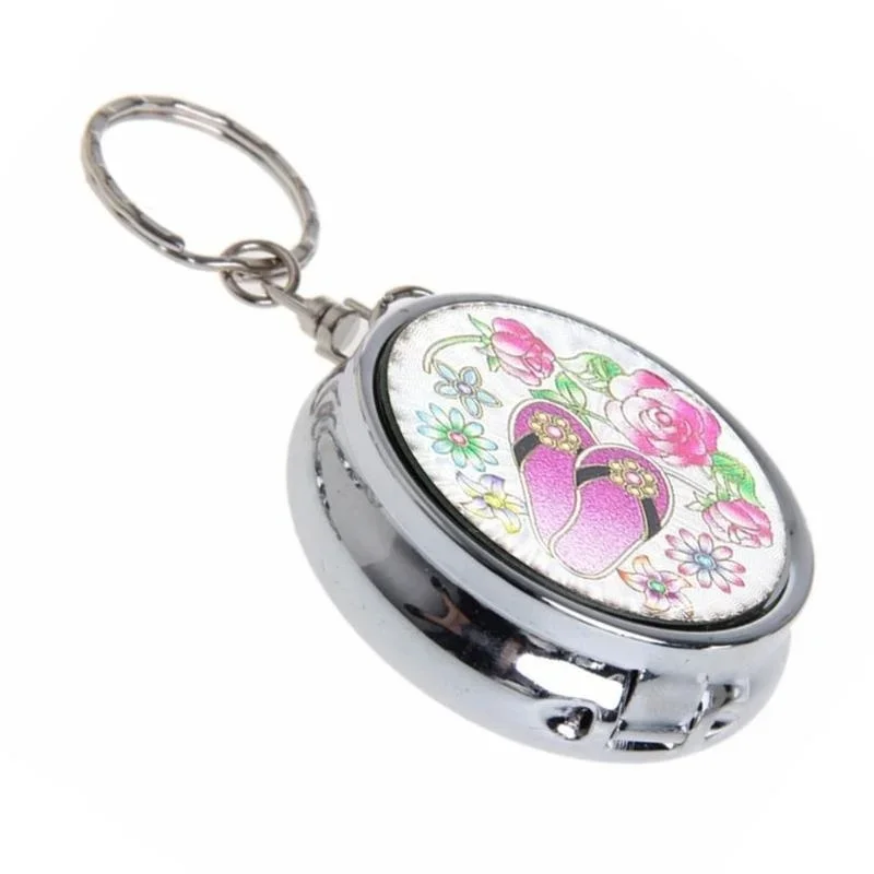 Portable Pocket Stainless Steel Round Cigarette Ashtray for portable ashtray stainless steel ashtray