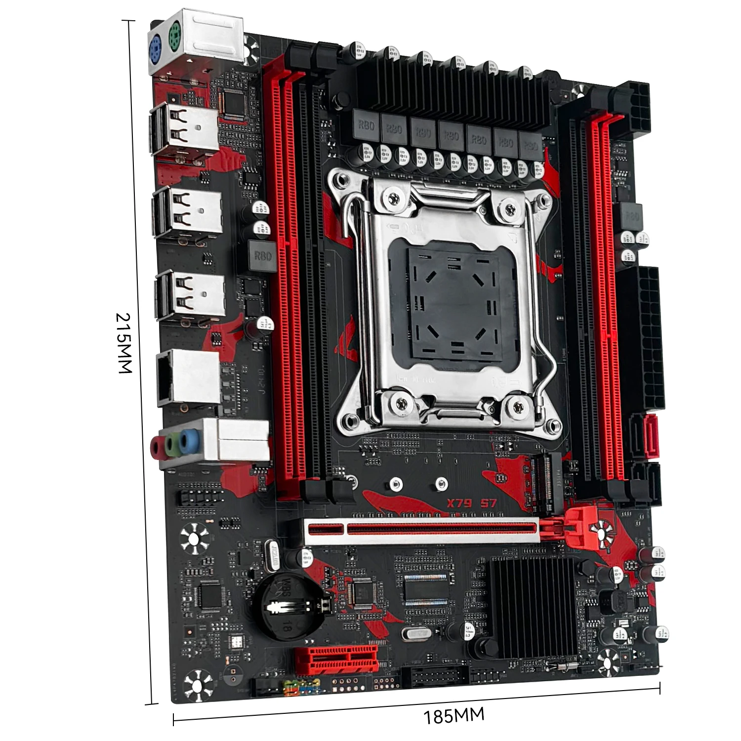 Machinist-suporte para Motherboard Xeon e5 v1 v2 Cpu Lga 2011 e5 2650 v2 e5 2689 Ram Ddr3 Memória Nvme M.2 Usb 30 X79-s7 - Imagem 5