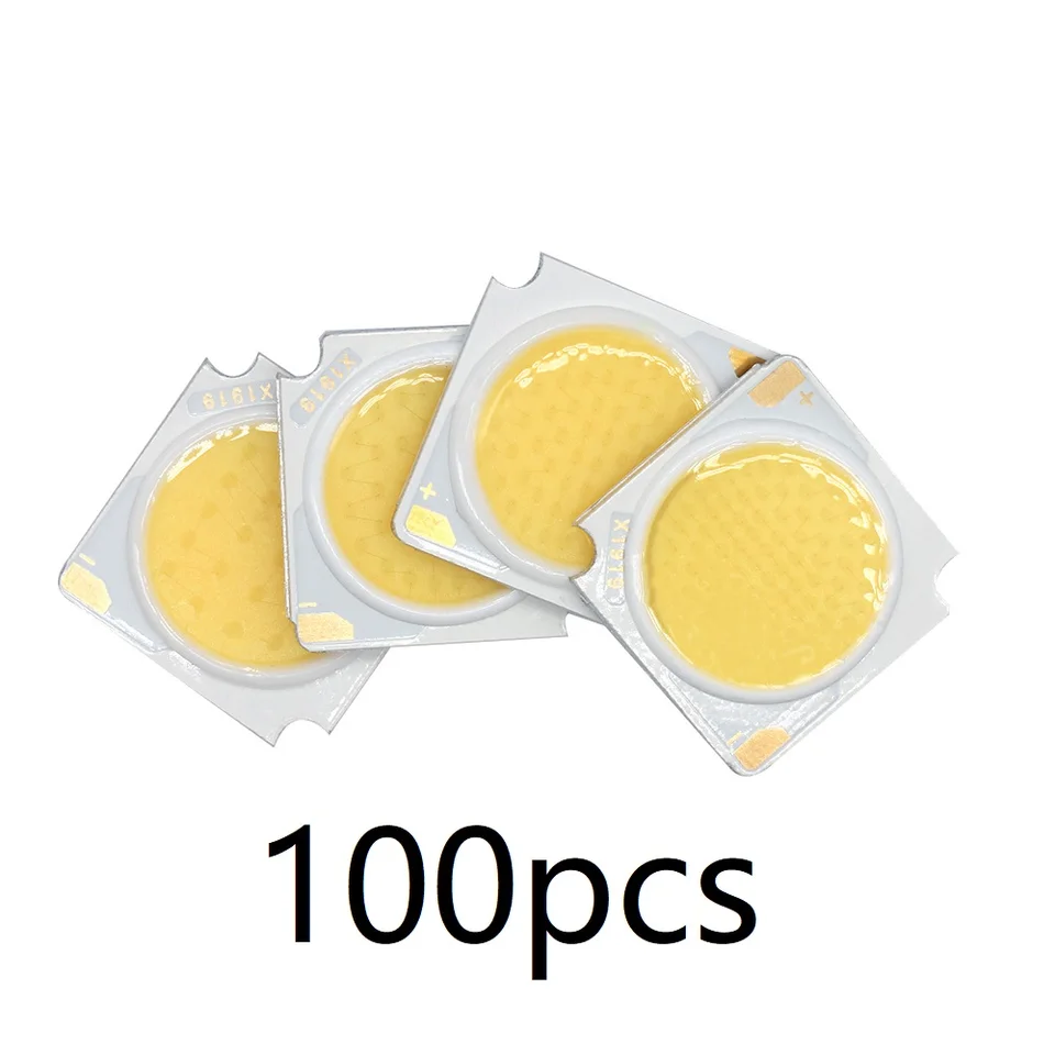 Puce COB 10W 12W 15W 18W 20W 24W 30W, Lumière 1919 Diode SMD Intégrée 17mm, Perle De Lumière Pour Projecteur De Plafond à Ampoule, 10 Pièces