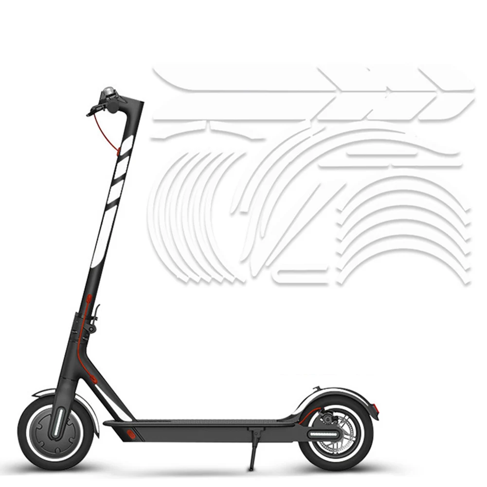 Rabais-Roue skateAutocollants réfléchissants pour pneus de roues avant