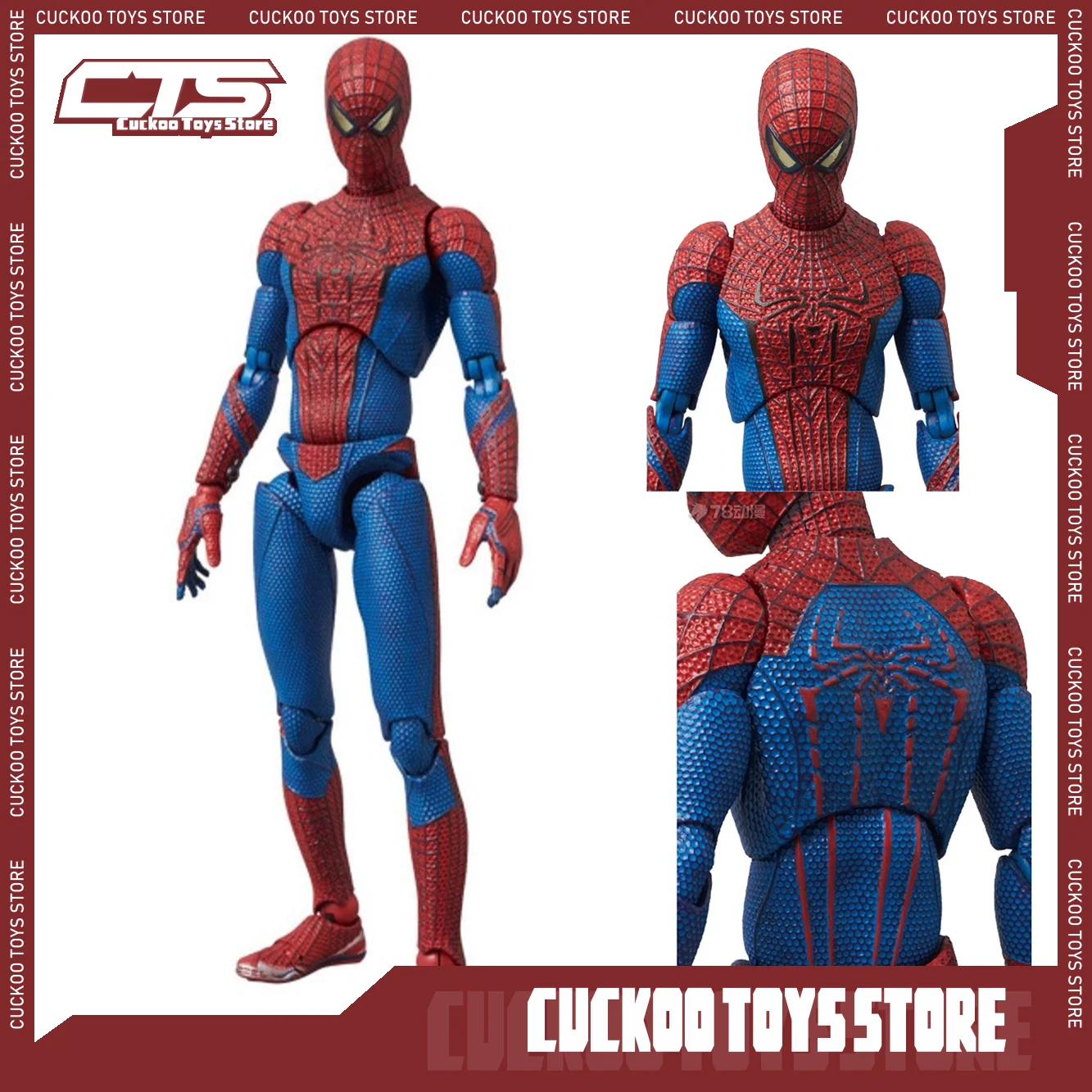 New CT Toys Spiderman Mafex 001 Peter Parker Andrew Garfield