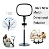 New Photography Lighting Phone Ringlight Tripod Stand Photo Led Selfie Remote Fill Ring Light Lamp Video Youtube Live COOK