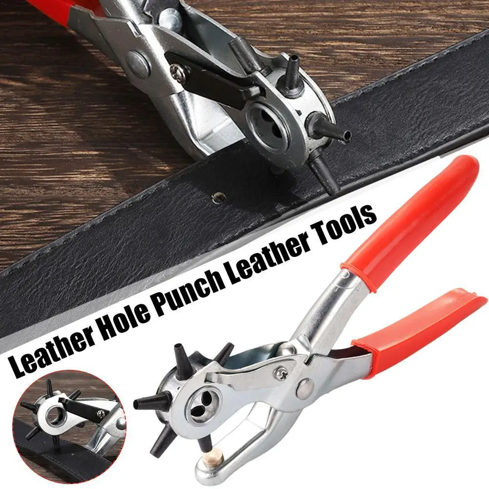 Leather Hole Puncher Multifunctional Crafts Tool Carbon Steel Belt Puncher
