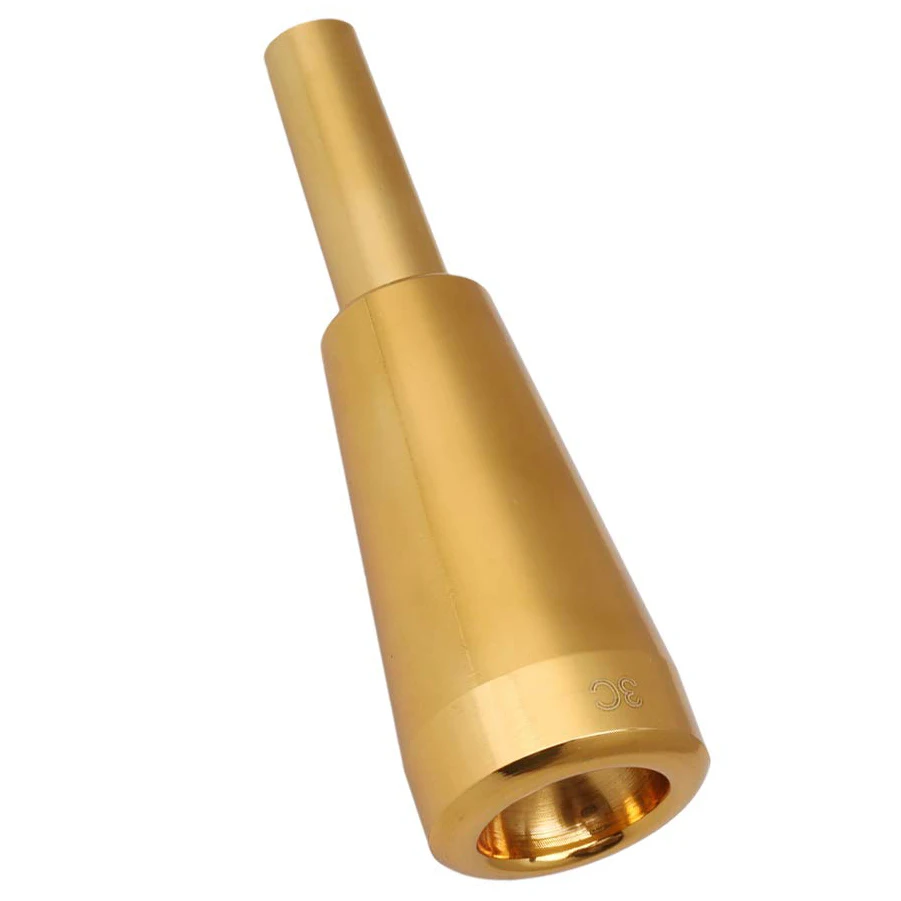 

3C Trumpet Mouthpiece Gold Meg Metal Trumpet for Yamaha or Bach Conn and King Trumpet C Trumpet