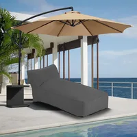 Outdoor Chaise Lounge Chair, Sunbed UV Resistant Sofa Couch Patio Furniture Waterproof Outside Sunlounge Reclining Sunbathing 1