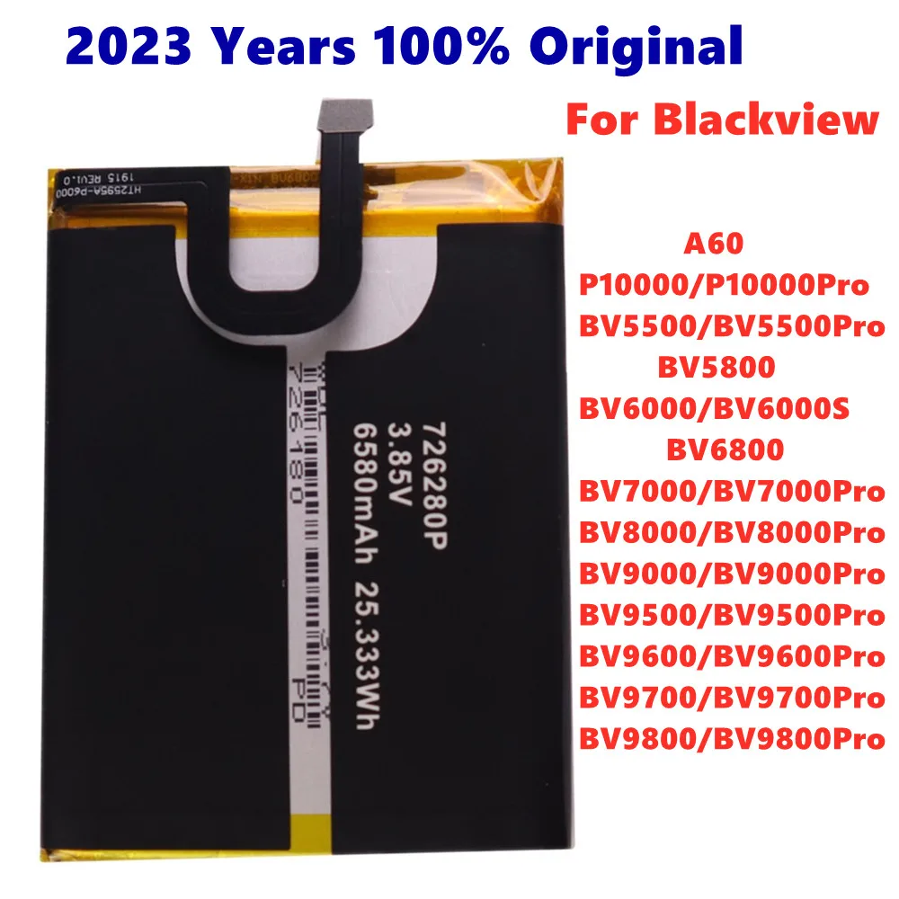 

100% Original For Blackview A60 BV9500 BV9600 BV9700 BV9800 P10000 BV5500 BV6000 BV6800 BV7000 BV8000 BV9000 Pro Phone Battery