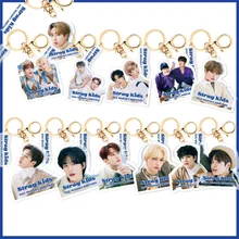 

Kpop STRAY KIDS New Album NO EASY Acrylic Keychain Charm Fashion Icon Backpack Decoration Accessories for Fans Collection Gift