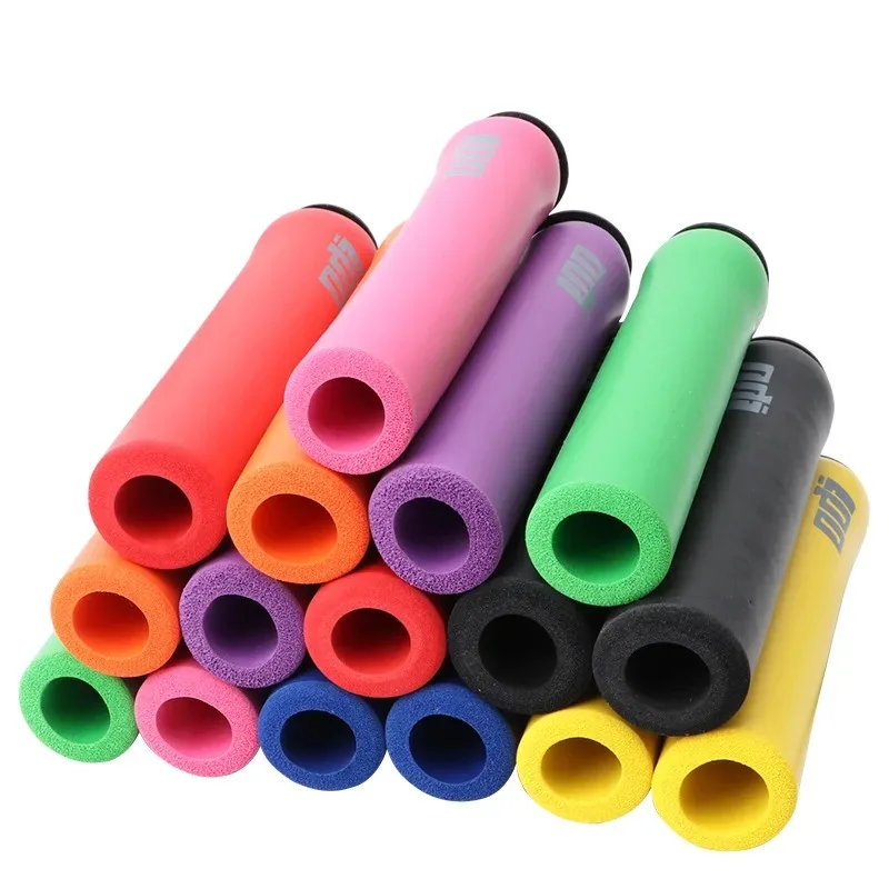 Bike Handle Grips Bike Handlebar Grips Bicycle Handlebar Grips ODI Bike Handle Grips MTB Soft Foam Bicycle Grips Folding Bike Cover Ultralight Anti Slip Foaming Cuffs With Plug Cycling Parts