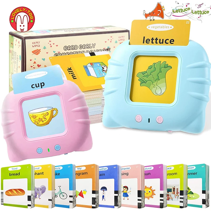 2-6-Year-Old English Learning Machine Puzzle Toy Children Early Education Talking Card Machine Reading Gadget Sight Words Games 2
